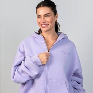 Lavender Zip-Up Hoodie